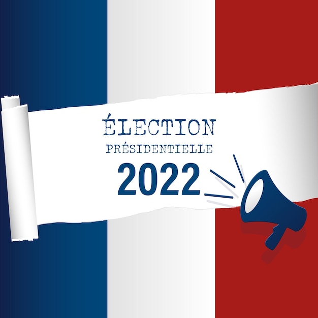 French presidential election vote illustration