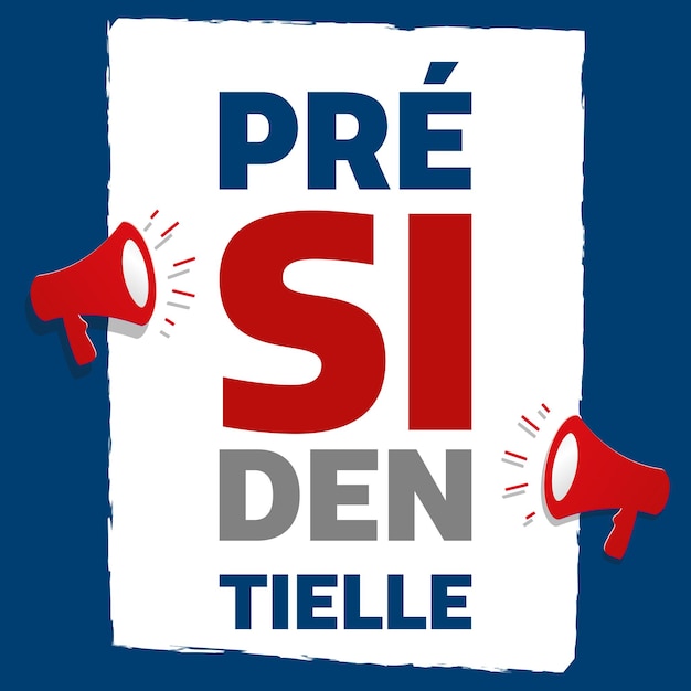 フランス大統領選挙の投票イラスト
