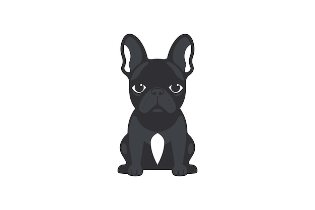 Vettore iconica del cane frenchton