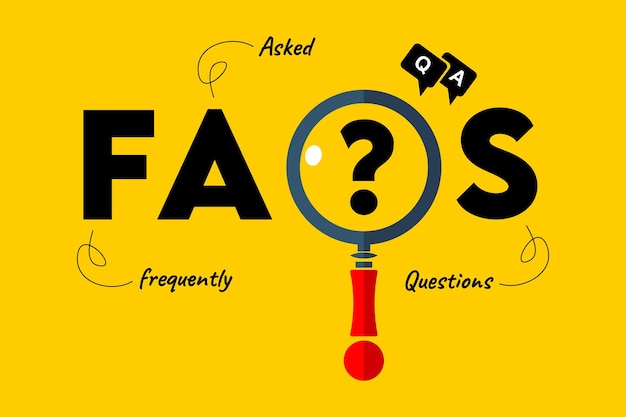 Vector frequently asked questions faqs letters