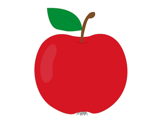 신선한 사과: 줄기와 잎을 가진 사과 자연 제품 건강한 음식과 다이어트 포스터 패치
