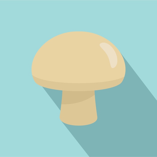 Fresh champignon icon Flat illustration of fresh champignon vector icon for web design