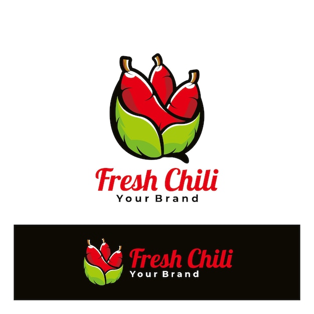 Fresh chili logo art b