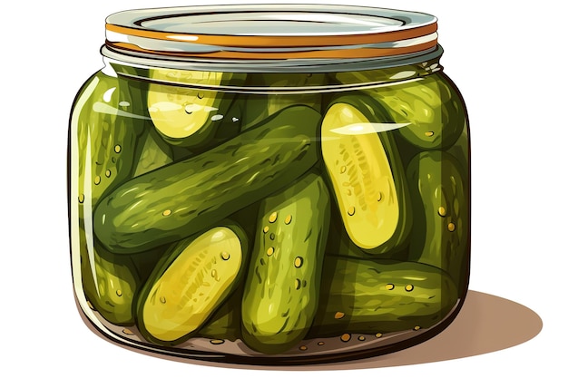 Fresh cucumber detailed hand drawn illustration vector isolated