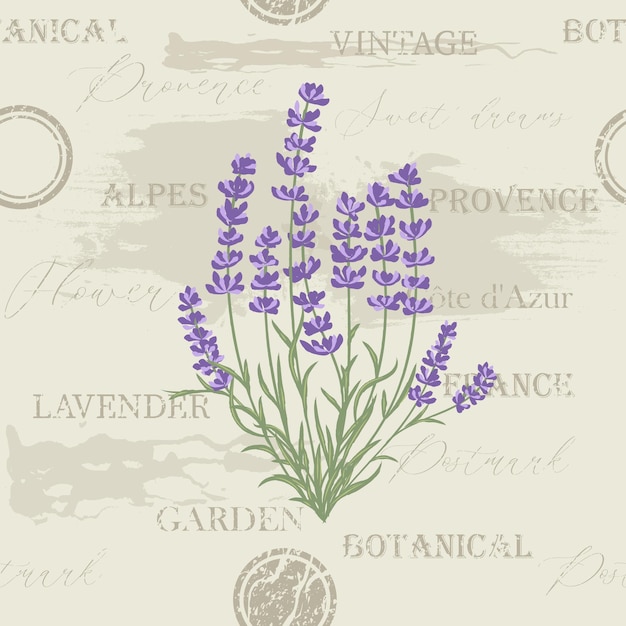 Fresh cut fragrant lavender plant flowers bunch realistic icon isolated vector illustration