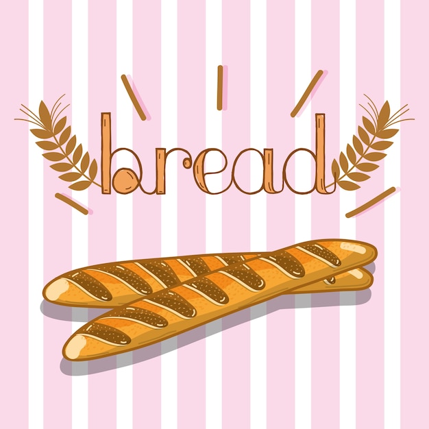 新鮮で美味しい小麦のパン