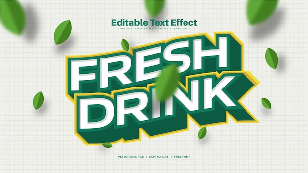 Fresh Drink Text Effect