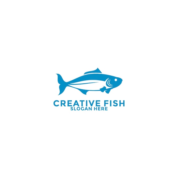 Fresh Fish Line icon vector Fish logo template