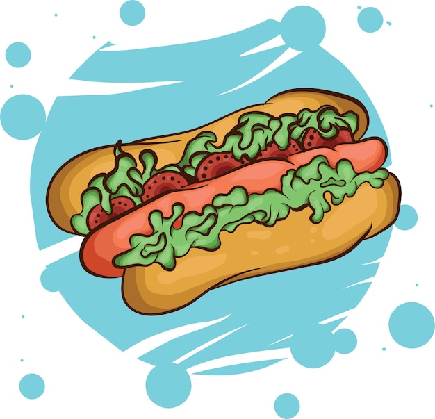 Fresh food hotdog