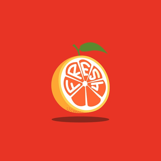 新鮮な果物のロゴのアイコン