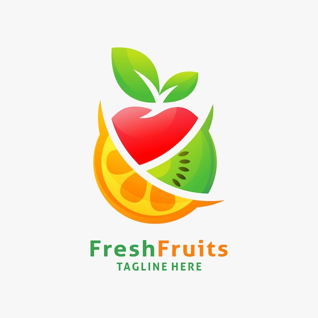 Fresh fruits logo design