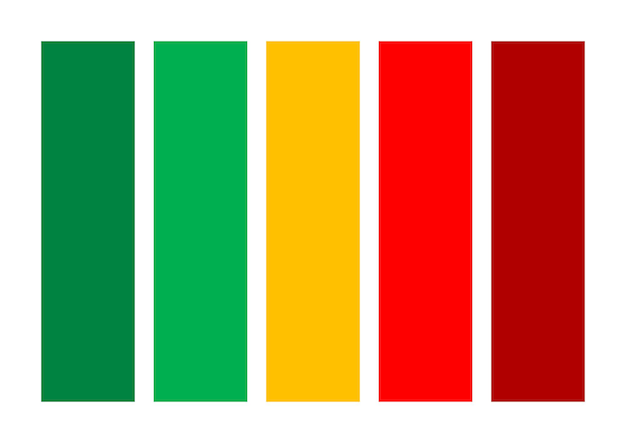 Premium Vector | Fresh harvest red orange and green foody color