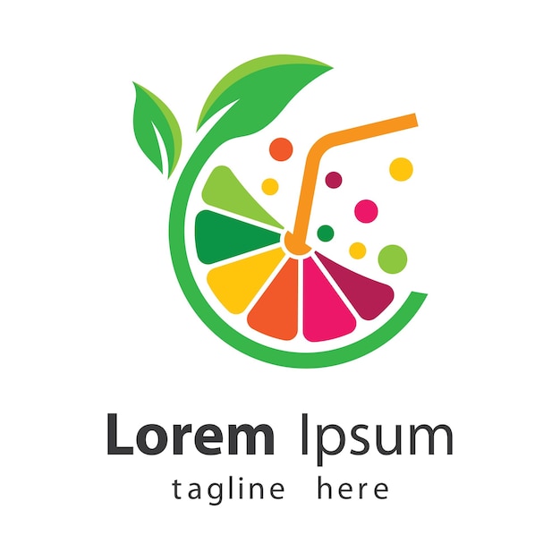 Premium Vector | Fresh juice logo images illustration