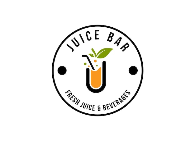 Vector fresh juice logo vector