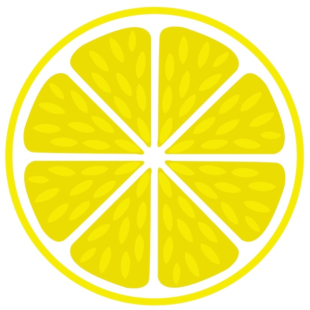 Vector fresh juicy lime lemon cut sliced section