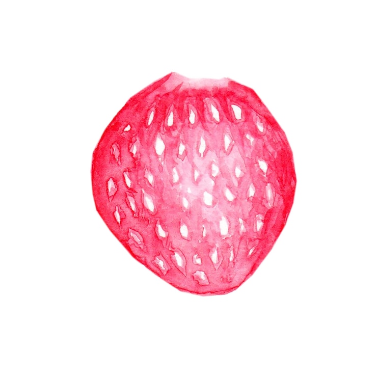 Vector fresh juicy strawberry