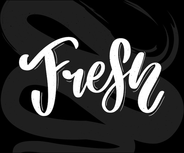 Vector fresh in lettering