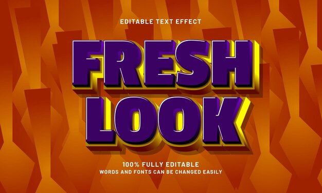 fresh look editable text effects with a modern and simple theme