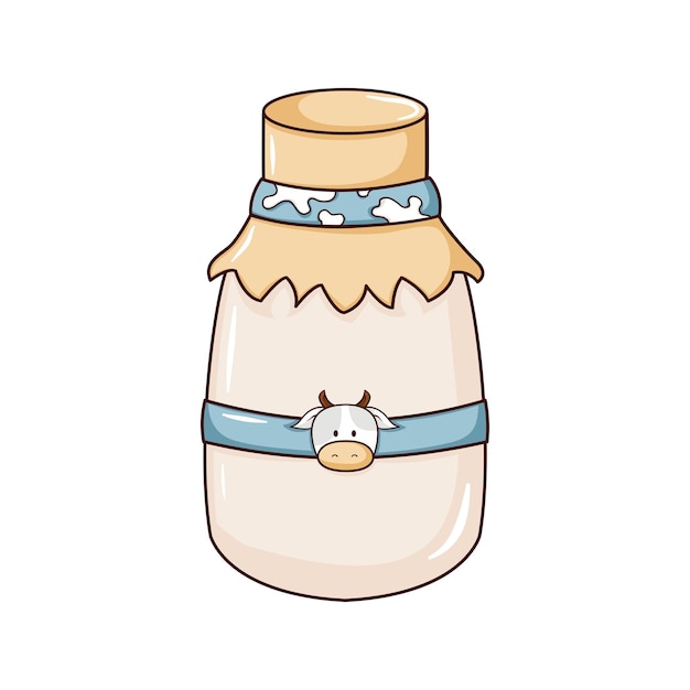 Fresh Milk Icon Vector Illustration