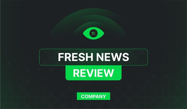 Fresh news review daily company web banner