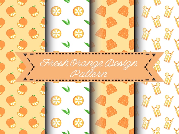 Fresh orange design pattern