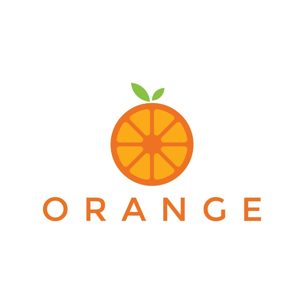 Fresh Orange Fruit Slice Lemon Lime Grapefruit Citrus modern citrus fruit logo design concept