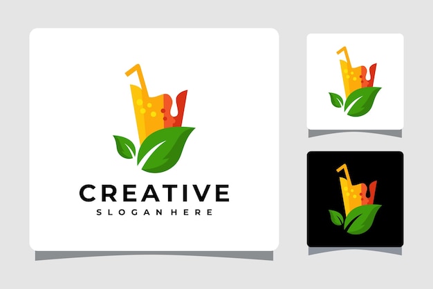 Fresh Orange Juice Logo Template Design Inspiration