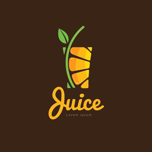 Vector fresh orange juices logo vector