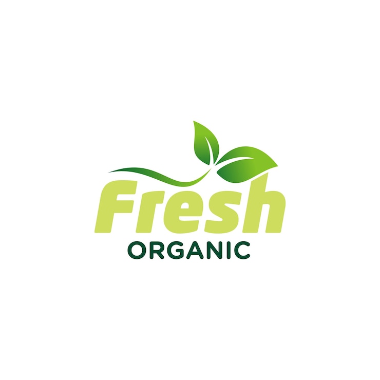 Vector fresh organic label sticker badge
