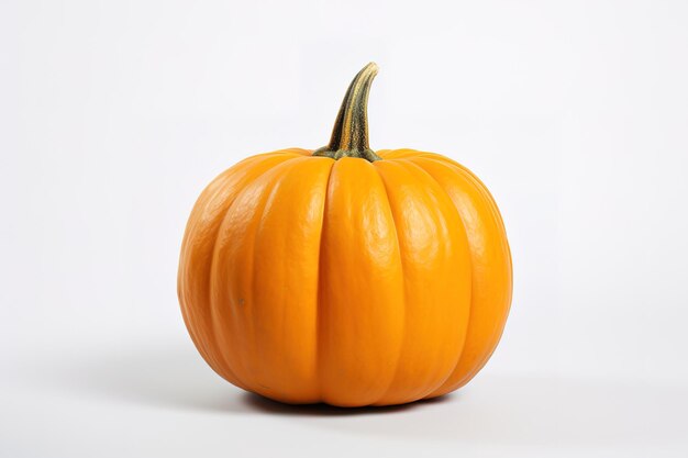 Vector fresh organic pumpkin isolated over white background