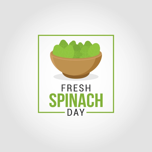 Giorno di spinaci freschi