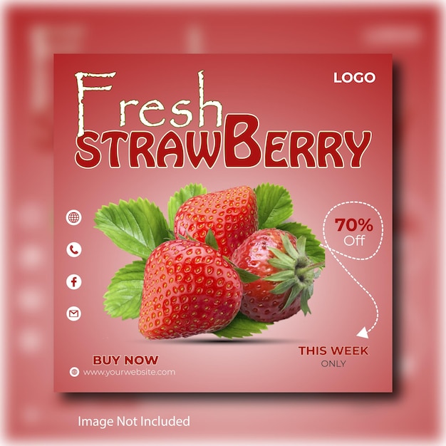 Vector a fresh strawberries product