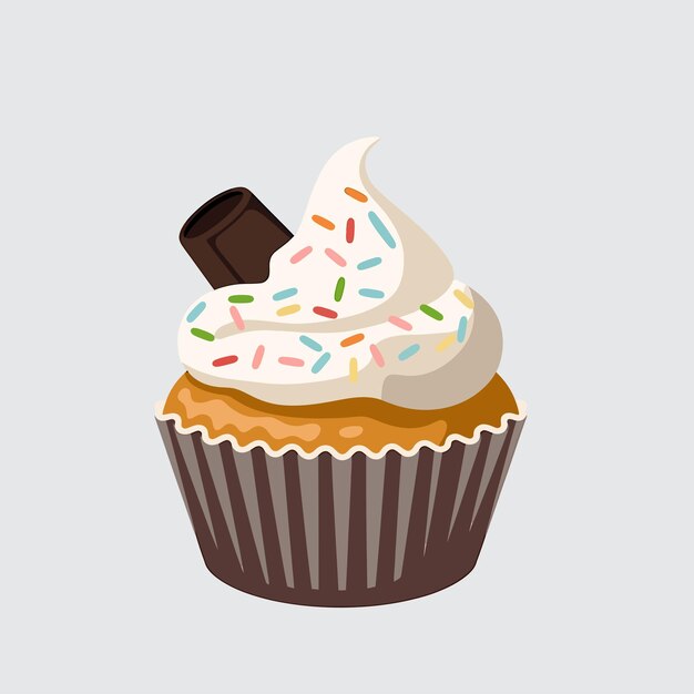 Fresh tasty cupcake