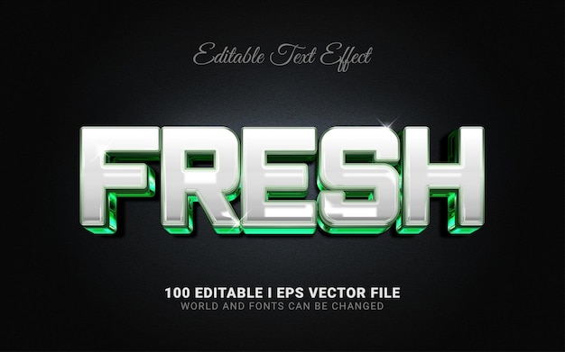 Fresh text effect