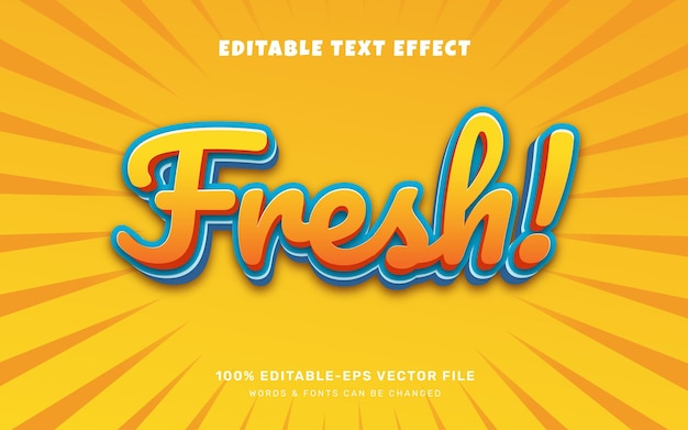 fresh text effect