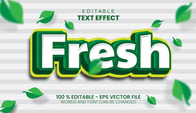 Fresh text effect