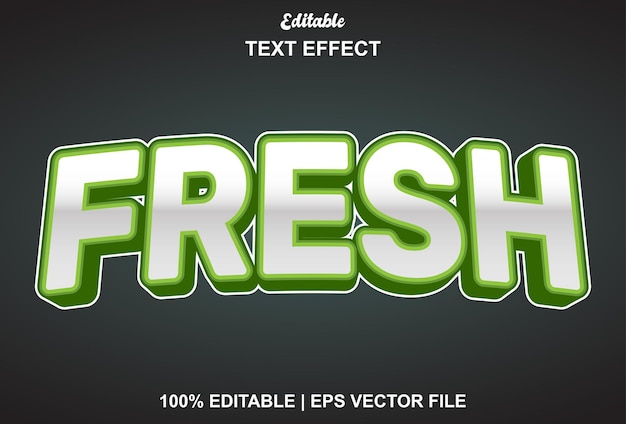 Fresh text effects editable for games logos and more