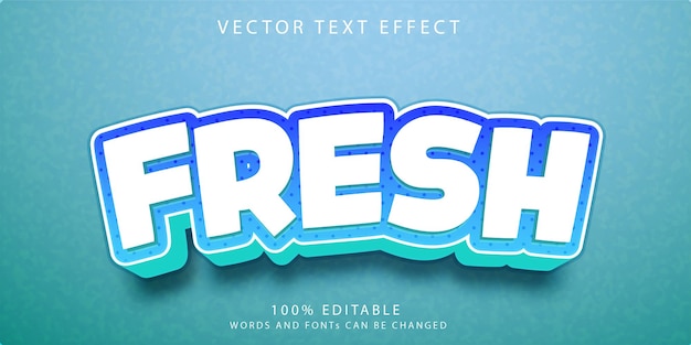 fresh text effects style template