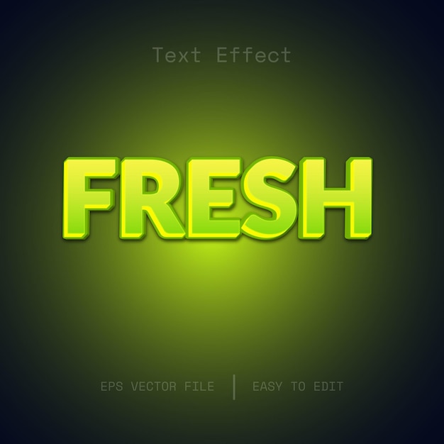 Fresh text style effect