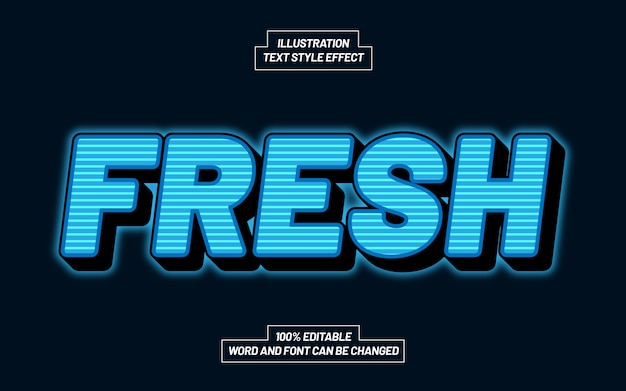 Fresh text style effect