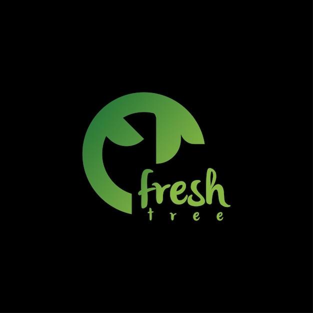 fresh tree logo templet