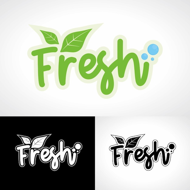 Vector fresh vector logo eco heatlh