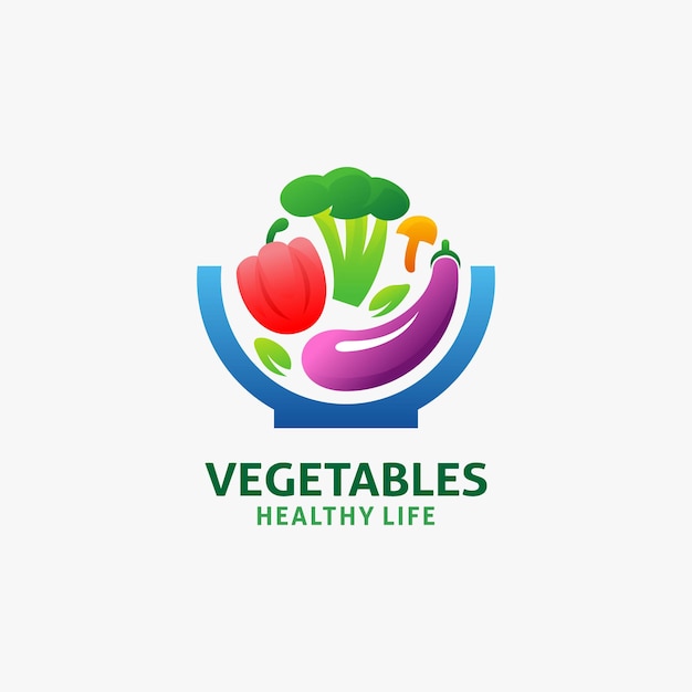 Fresh vegetables logo design