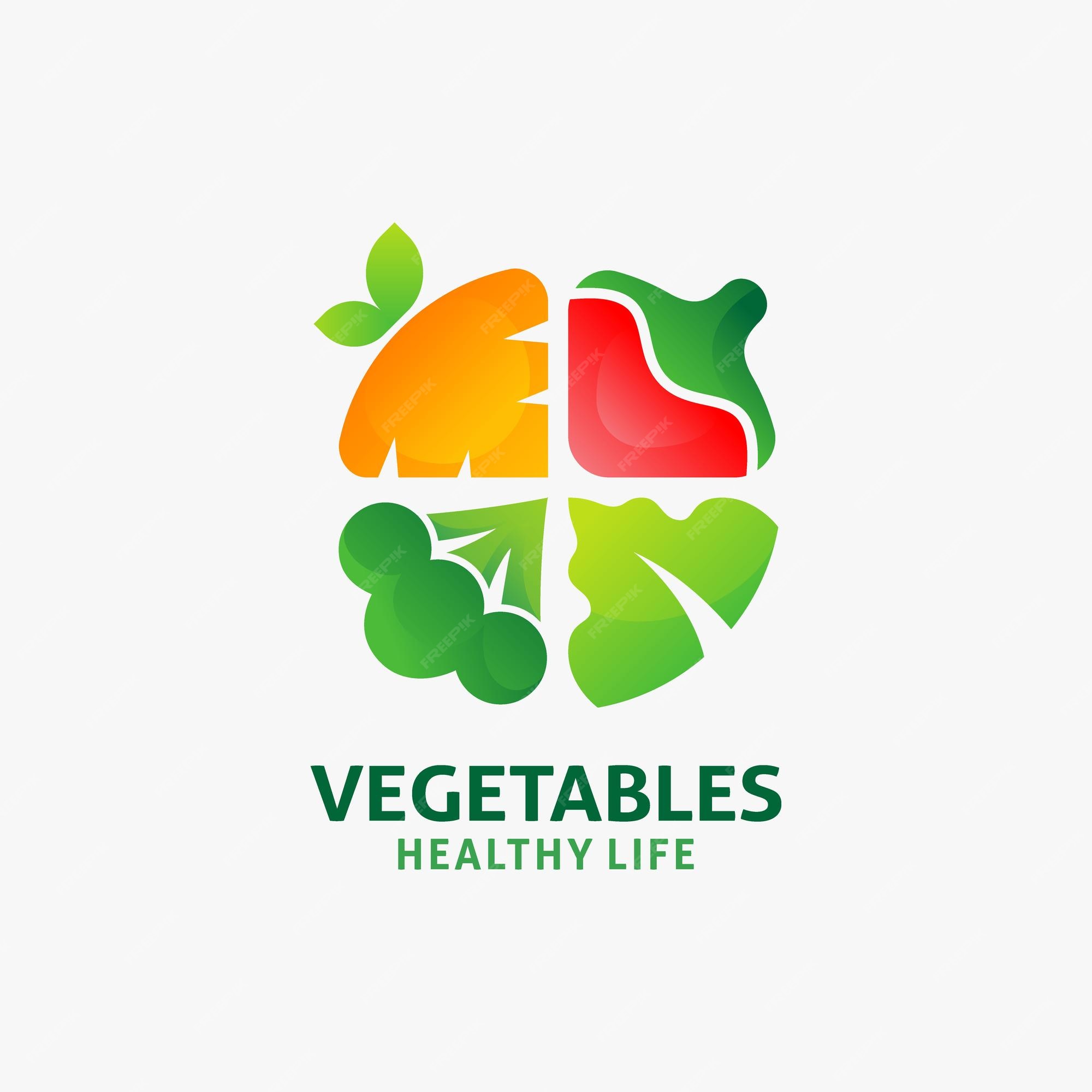 Premium Vector Fresh vegetables logo design