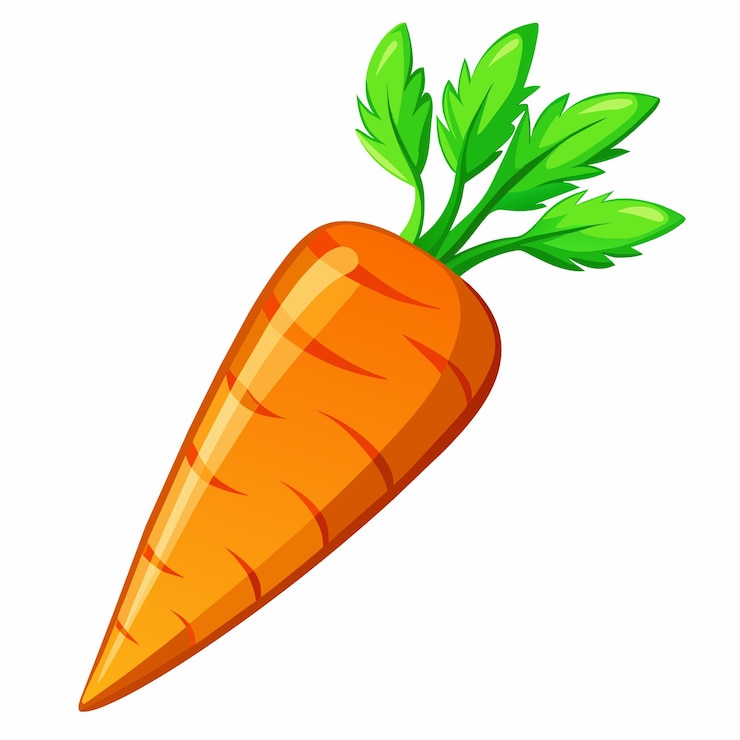 Vector fresh amp vibrant carrot vector illustraties verhogen uw ontwerpen