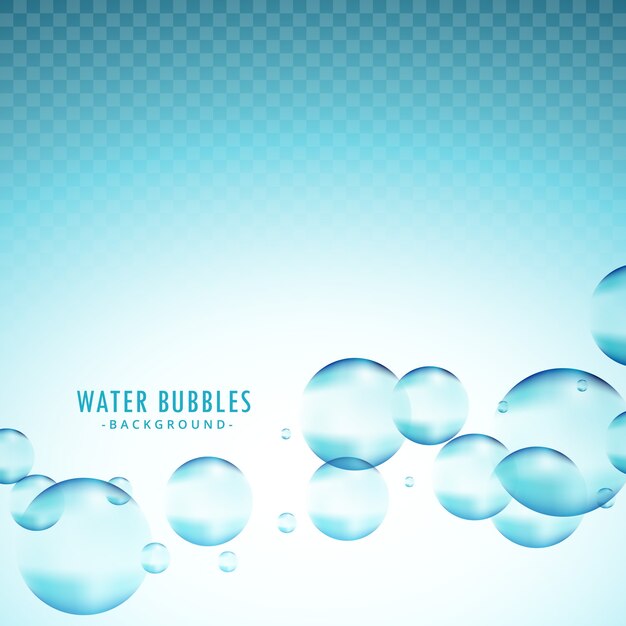 Fresh water bubbles background