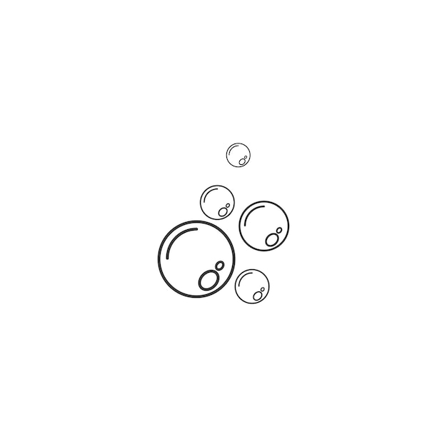 fresh water bubbles illustration vector