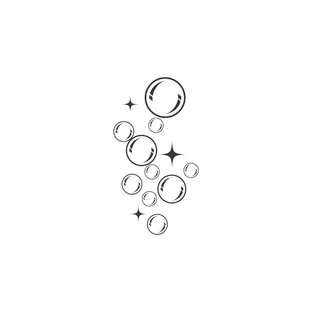 fresh water bubbles illustration vector