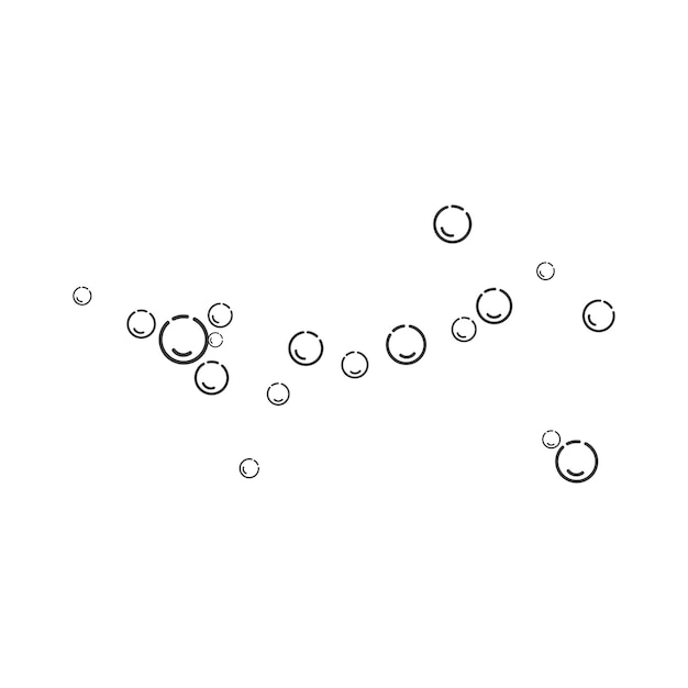 Fresh water bubbles illustration vector