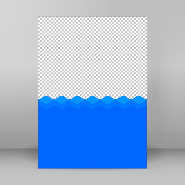 ベクトル 新鮮さの自然のテーマ a 新鮮な水の青の背景 要素デザイン シームレスな波 タイトル フロント ラベルのメッシュエッジの下のページの背景をオーバーレイするための抽象的な波状 ベクトル イラスト eps10